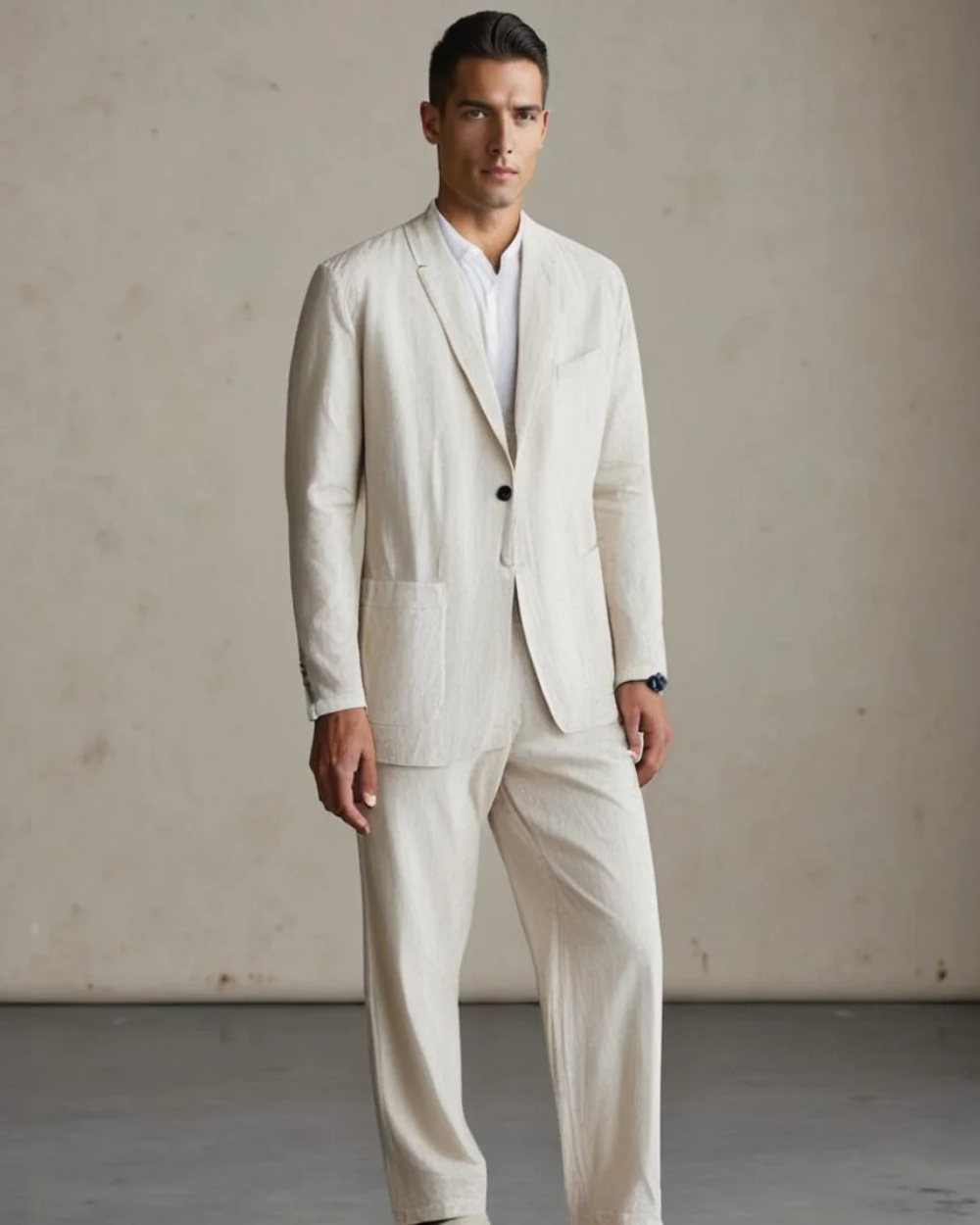 Conjunto Elegante de Linho Premium