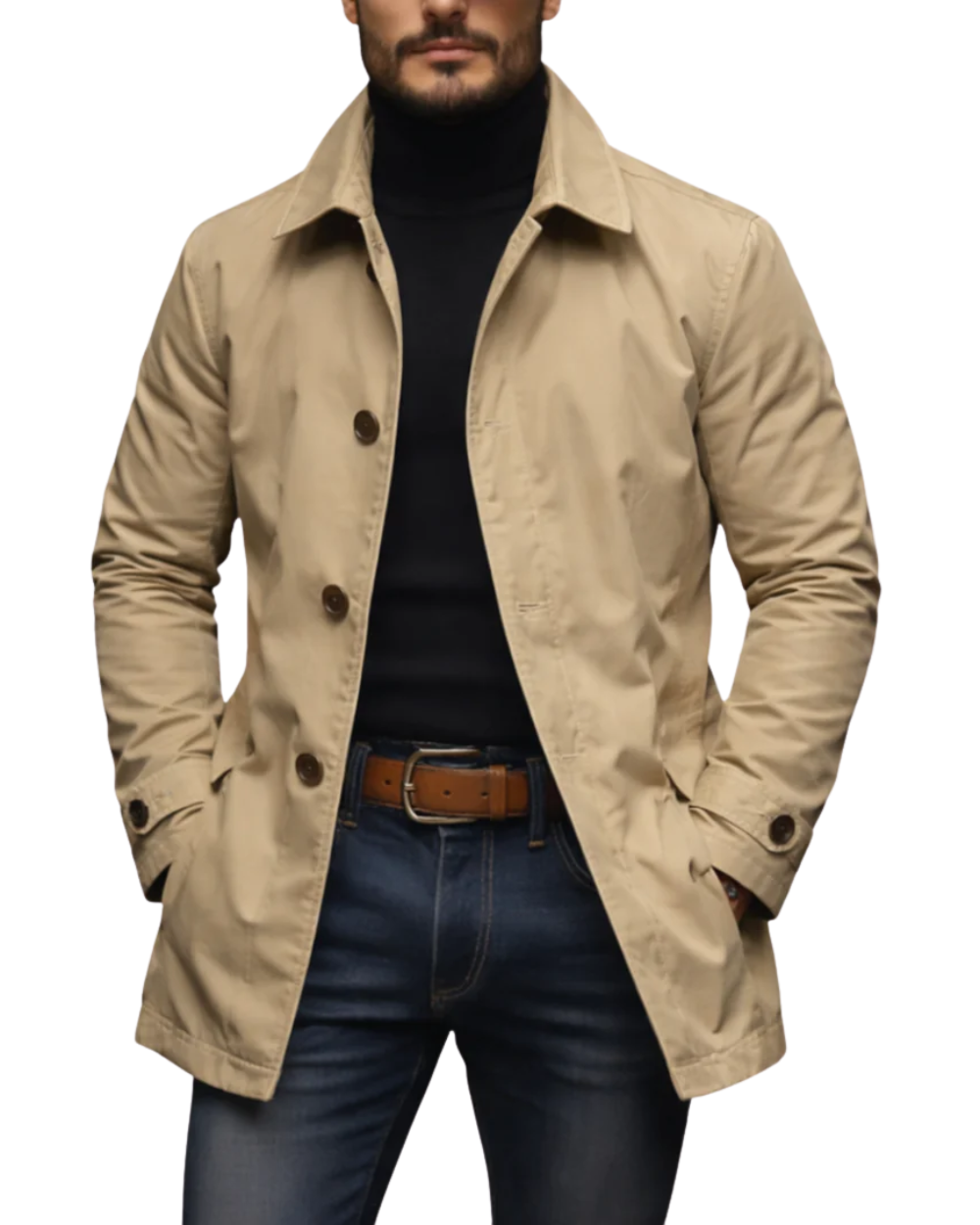 Casaco Trench Elegante