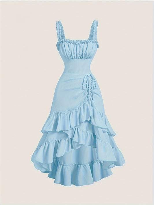 Vestido RoyalÉlan Curve Luxe Vintage com Folhos