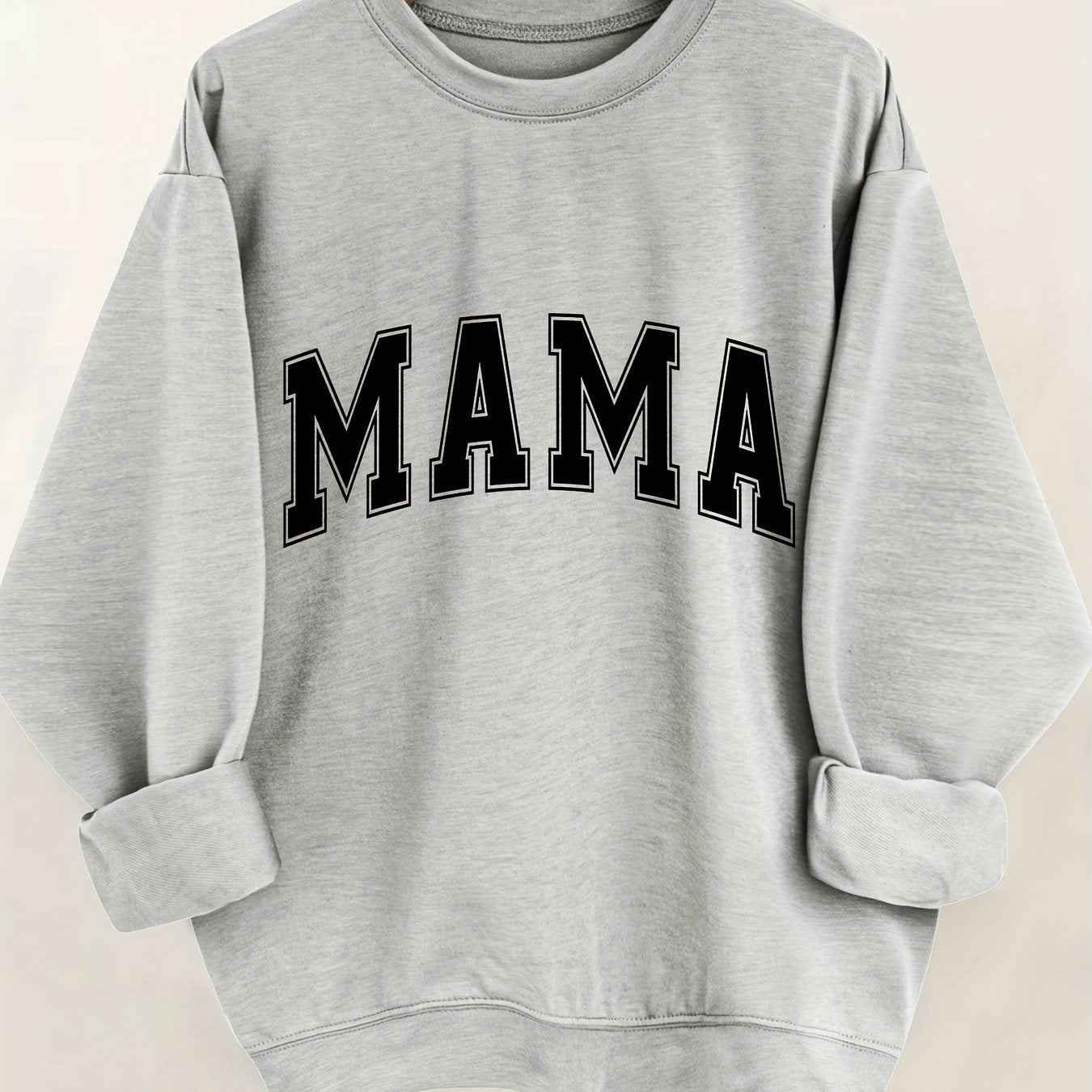 Sweatshirt com Impressão de Letras, Feminina