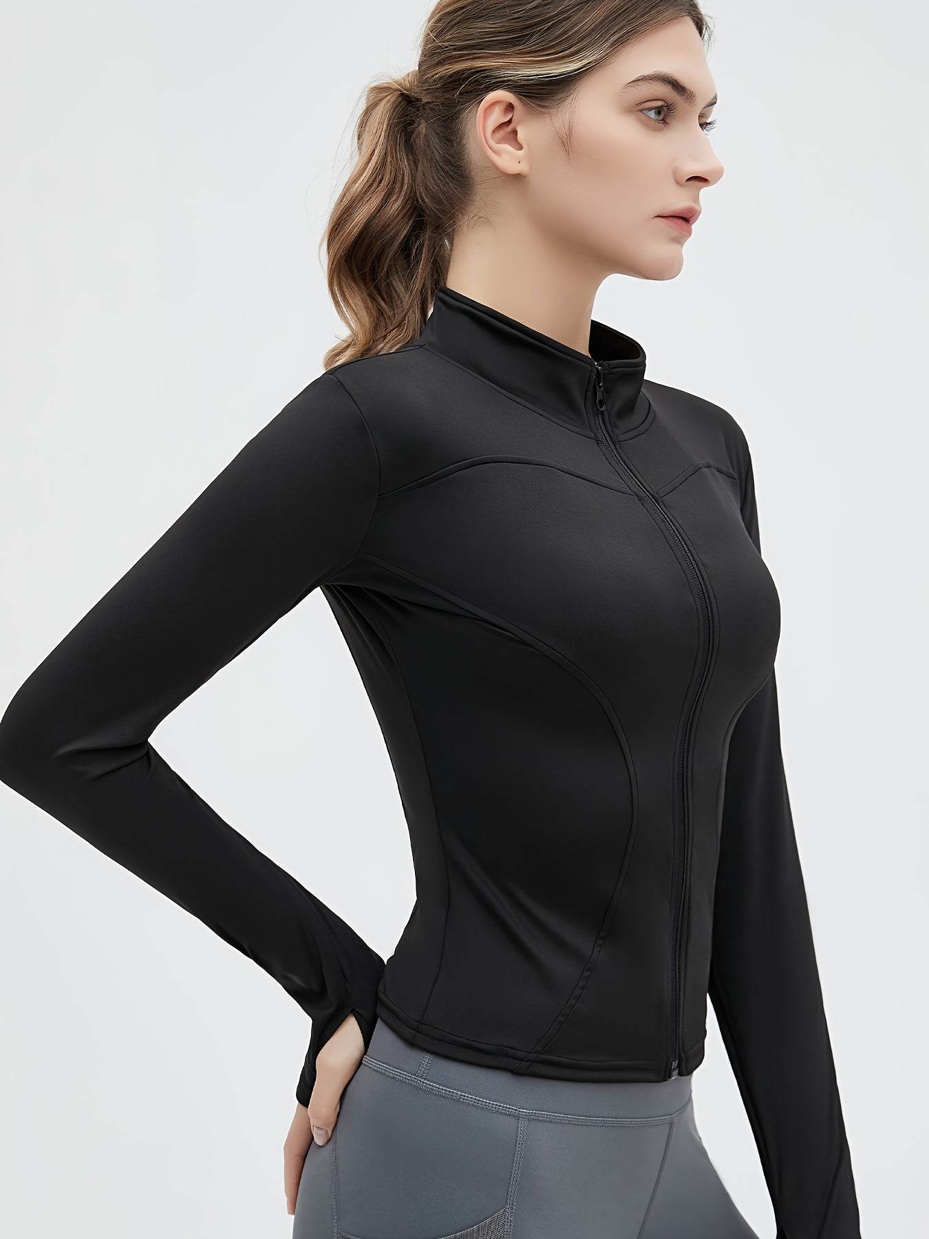 Casaco Desportivo Aeris Sculpt Luxe com Fecho Completo