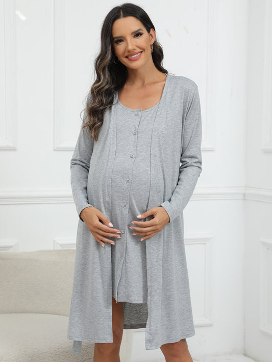 Novo Conjunto Confortável de Roupa para Gestantes