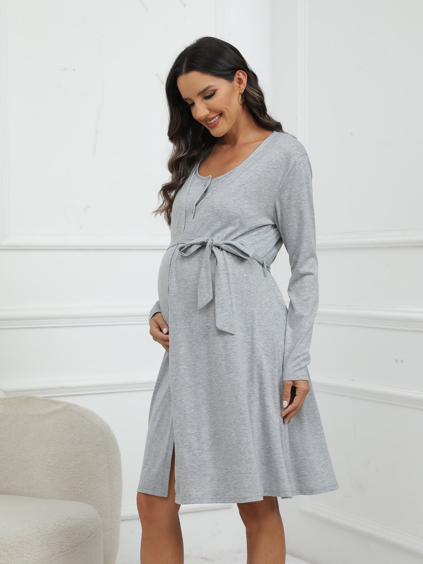 Novo Conjunto Confortável de Roupa para Gestantes