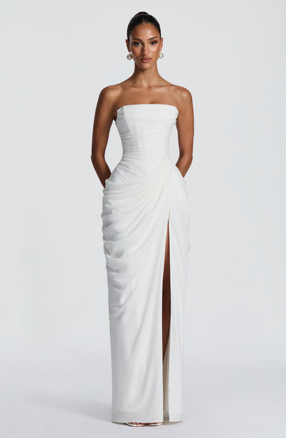 Vestido Maxi Cyra - Marfim