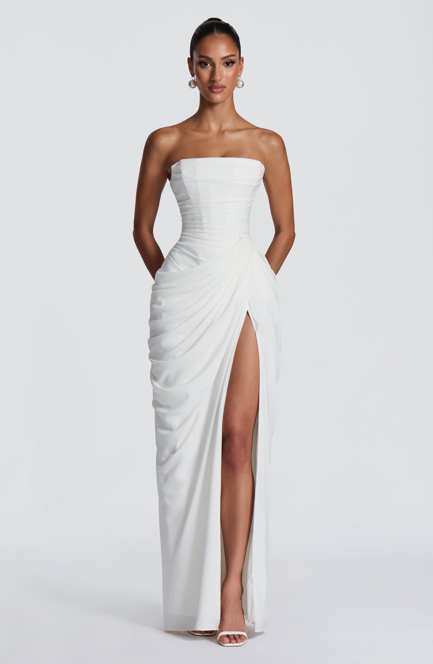 Vestido Maxi Cyra - Marfim