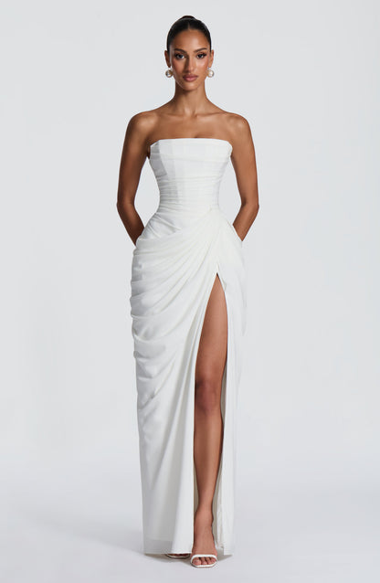 Vestido Maxi Cyra - Marfim