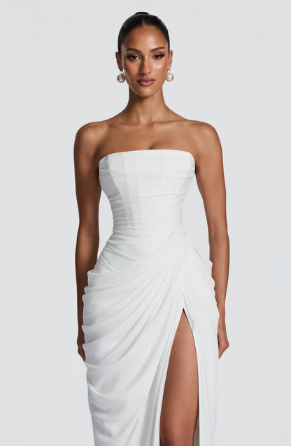 Vestido Maxi Cyra - Marfim
