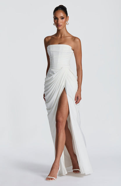 Vestido Maxi Cyra - Marfim