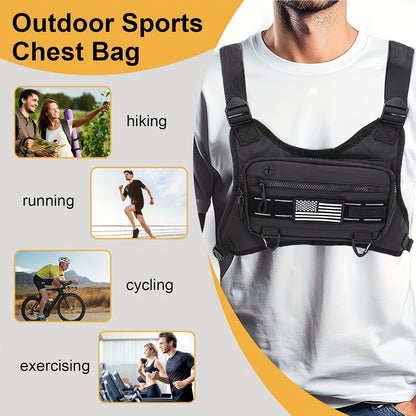 Mochila Peitoral Desportiva Velocity Pro Luxe Multifuncional