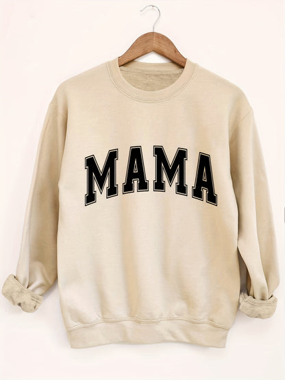 Sweatshirt com Impressão de Letras, Feminina