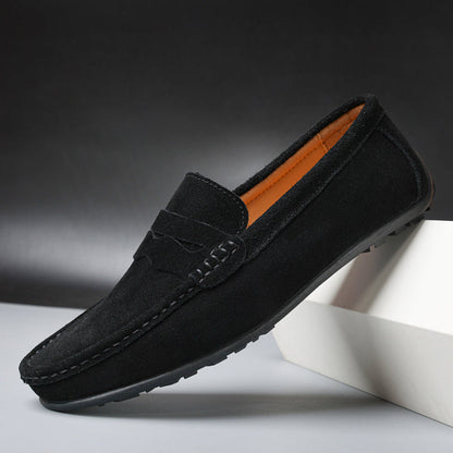 Loafers Clássicos em Camurça Retro Luxe