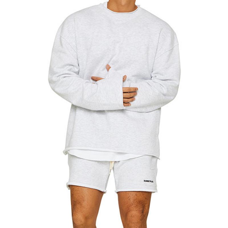Conjunto de Calções de Sweatshirt para Homem em Cor Sólida 47733694Z
