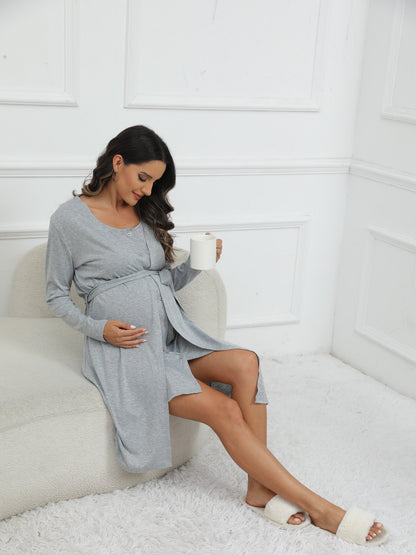 Novo Conjunto Confortável de Roupa para Gestantes